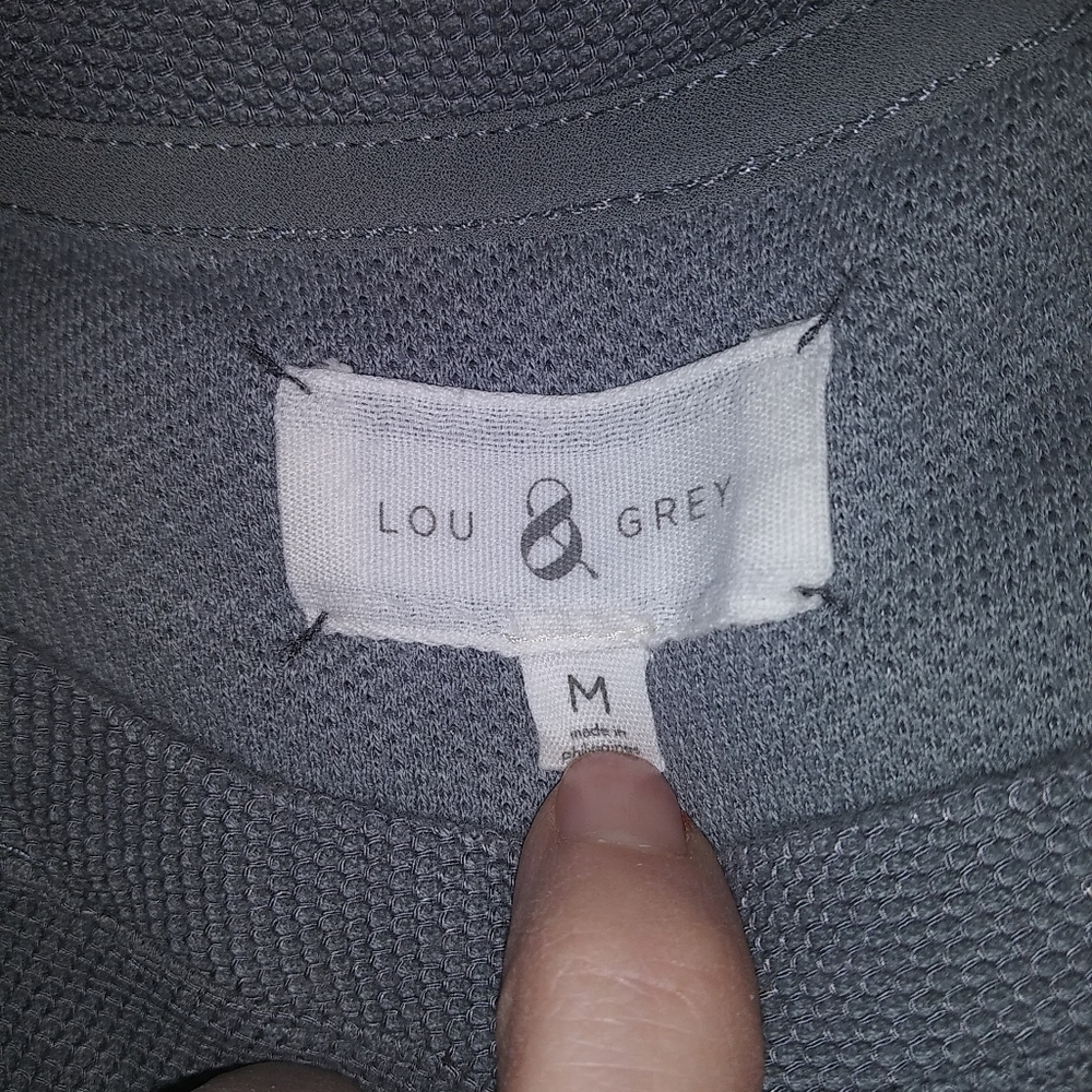 Lou & Grey Short Sleeve Two Tone T Shirt Top - Picture 6 of 6